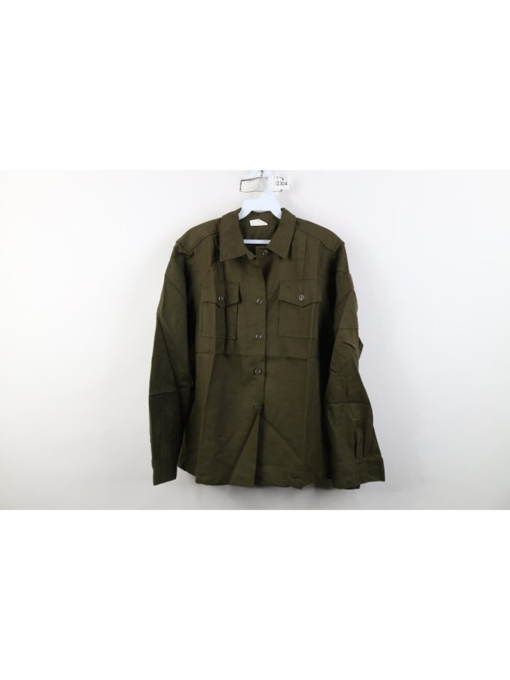 Deadstock Unissued Vietnam War Womens Sz 16 OG108 Wool Flannel Utility Shirt USA